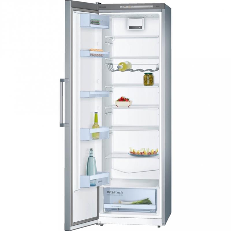 Bosch Refrigerator, 186x60x65, 346L, 1-door, A++, NF, SS