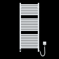 Navin Avangard X electric towel warmer, 1200x480x71mm, Wi-Fi, steel, white, right connection