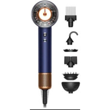 Фен Dyson HD16 Supersonic Nural Prussian Blue/Rich Copper, 1600Вт, 3 режими, 5 насадок, іонізація, хол. обдув, синій