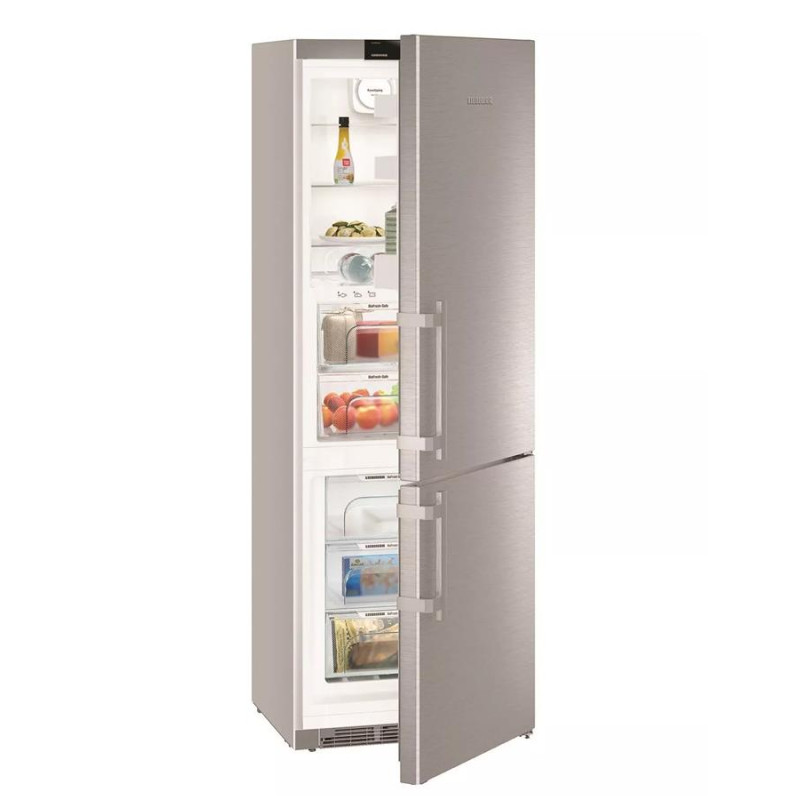 Liebherr Refrigerator with Bottom Freezer, 201x66.5x70, Refrigerator-275L, Freezer-106L, 2 Doors, A++, NF, Grey