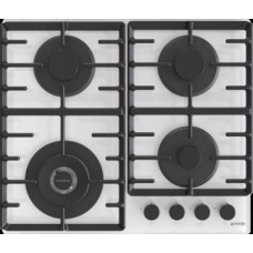 Варильна поверхня Gorenje газова на склі, 60см, чавун, білий