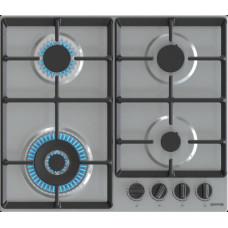 Варочная поверхность Gorenje газовая, 60см, чугун, конфорка Wok, нерж.