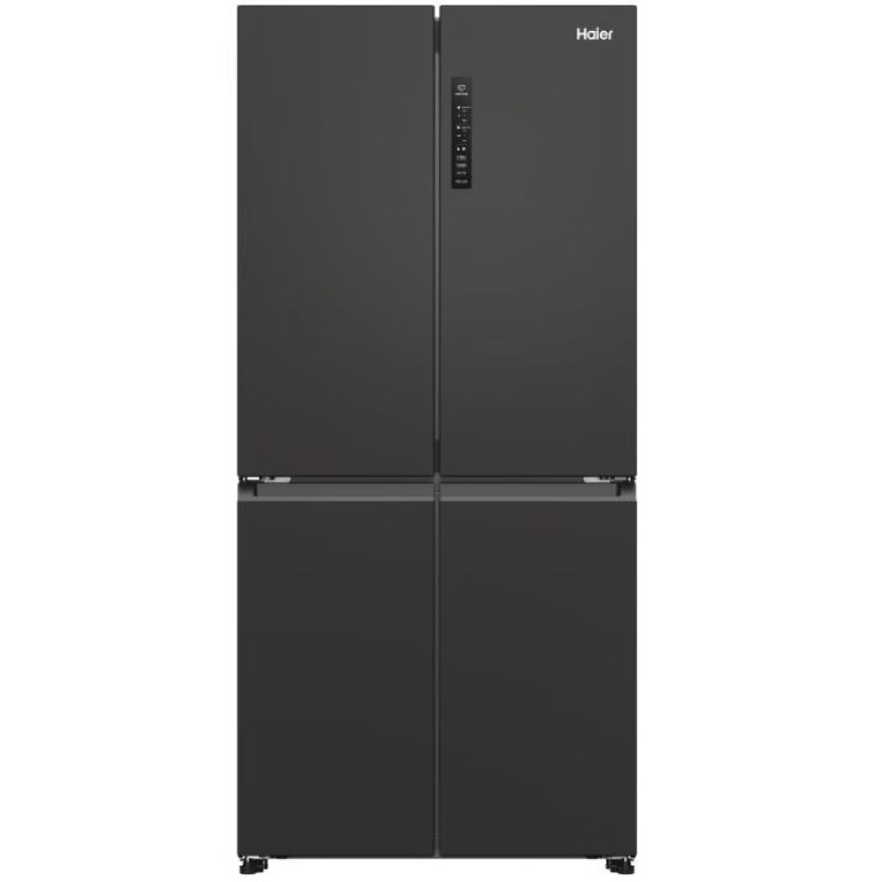 Haier Multi-Door Refrigerator, 181.5x83.3x65, Fridge-311L, Freezer-156L, 4-Door, A+, NF, Inv., Display, Black