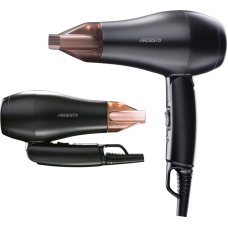 Фен ARDESTO HD-Y120T, дорожній, 1200Вт, складна ручка, 2 швидкості, 2 темп. режими, чорний