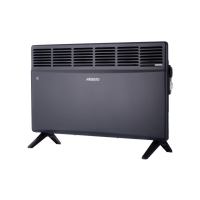 ARDESTO CH-2000MCA Electric Convector Heater, 2000W, 20m2, enclosed heating element, IP24, mechanical control, matte anthracite