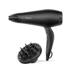 Фен Babyliss Power Smooth, 2000Вт, 2 режими, іонізація, хол. обдув, 2 насадки, чорний