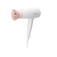 Фен Philips 3000 Series, 1600Вт, 3 режими, насадка ThermoProtect, біло-рожевий
