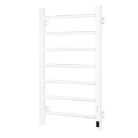 ARDESTO SMART Electric Towel Warmer, 480x800mm, Timer-Regulator, Steel, Left Connection, White