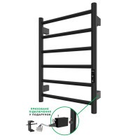 ARDESTO Classik-TR K Electric Towel Warmer, 570x430x80mm, Timer-Regulator, Steel, Matte Black
