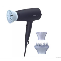Philips 3000 Series Hair Dryer, 2100W, 3 settings, diffuser, ionic, cool shot, blue