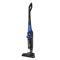 ARDESTO Cordless Vacuum Cleaner, 30W, Dust Bin 1L, Up to 50min Run Time, HEPA, Turbo Brush with LED, Wall Mount, Black-Blue