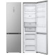 LG refrigerator with bottom freezer, 203x60x68, fridge-277L, freezer-110L, 2-door, E, NF, inv., ext. display, fresh zone, silver