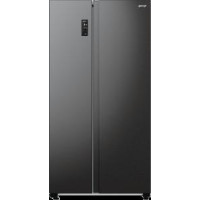 SBS Gorenje Refrigerator, 179x67x92cm, 2-door, 356(191)L, A++, NF+, Inv., FreshZone, Ext. Disp, black