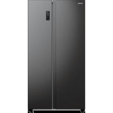Холодильник SBS Gorenje, 179х67х92см, 2 двері, 356(191)л, А++, NF+, Інв., Зона св-ті, Зовн. Диспл, чорний