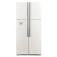 Hitachi Multi-Door Refrigerator, 184x86x75, Refrigerator-396L, Freezer-144L, 4-Door, A+, NF, Inv., Zero Zone, Dispenser, White (Glass)
