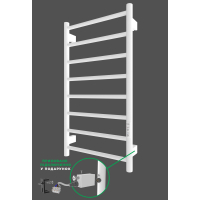 ARDESTO Classik-TR K Electric Towel Warmer, 770x430x80mm, timer-regulator, steel, matte white