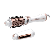 Rowenta Brush Activ' Ultimate Care Hot Air Brush, 700W, 3 modes, ionization, cool shot, rotating attachments, ceramic, white-gold