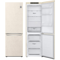 LG Refrigerator with Bottom Freezer, 186x60x68, Fridge-234L, Freezer-107L, 2-Door, E, NF, Inverter, Internal Display, Fresh Zone, Beige