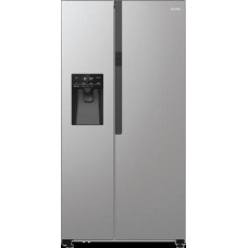 Холодильник SBS Gorenje NRR9185ESXL, 179х70х92см, 2 двері, 376(190)л, А++, NF+, Інв., Зона св-ті, диспенсер, генератор льоду, Зовн. Диспл, нерж