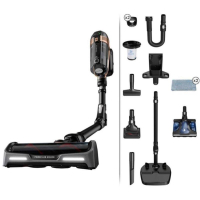 Rowenta Cordless Vacuum Cleaner X-Force Flex 15.60, 230W, Wet Cleaning, Dust Container 0.9L, Up to 80min Runtime, HEPA, LED Light, Flex Nozzle, Black