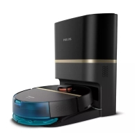 Philips Series 7000 Robot Vacuum Cleaner, h=35cm, wet cleaning, dust container -0.26L, water -0.24L, autonomous operation up to 180min, HEPA 11, black