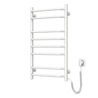 Navin Blues Electric Towel Warmer, 800x480x123mm, Button, Steel, White, Right Connection