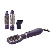 Фен-щітка Philips 3000 Series, 800Вт, 3 режими, іонізація, 4 насадки, фіолетовий