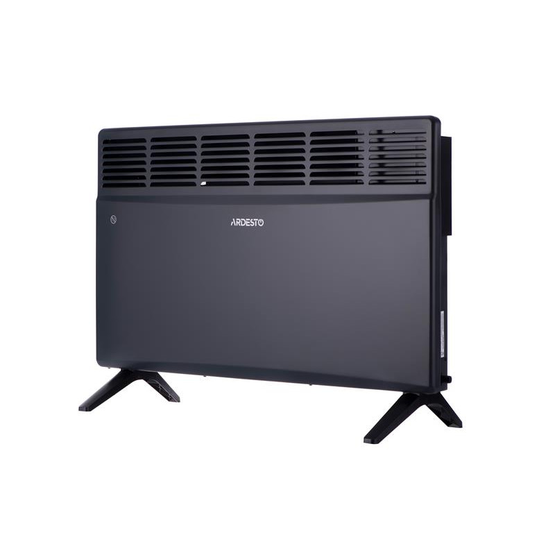 Electric Convector ARDESTO CH-2000ECA, 2000 W, 20 m2, closed heating element, LED display, IP24, electronic control, weekly programmer, matte anthracite