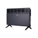 Electric Convector ARDESTO CH-2000ECA, 2000 W, 20 m2, closed heating element, LED display, IP24, electronic control, weekly programmer, matte anthracite