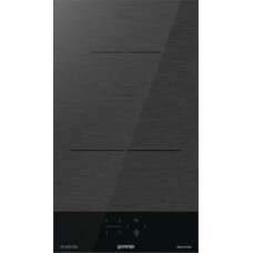 Варильна поверхня Gorenje індукційна, 30см, Доміно, PowerBoost, поєднання конфорок, чорний