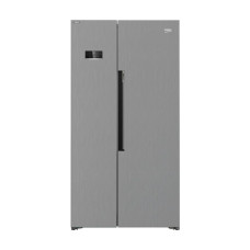 Холодильник Beko SBS, 179x91x71, xолод.відд.-368л, мороз.відд.-190л, 2дв., A+, NF, дисплей, нерж