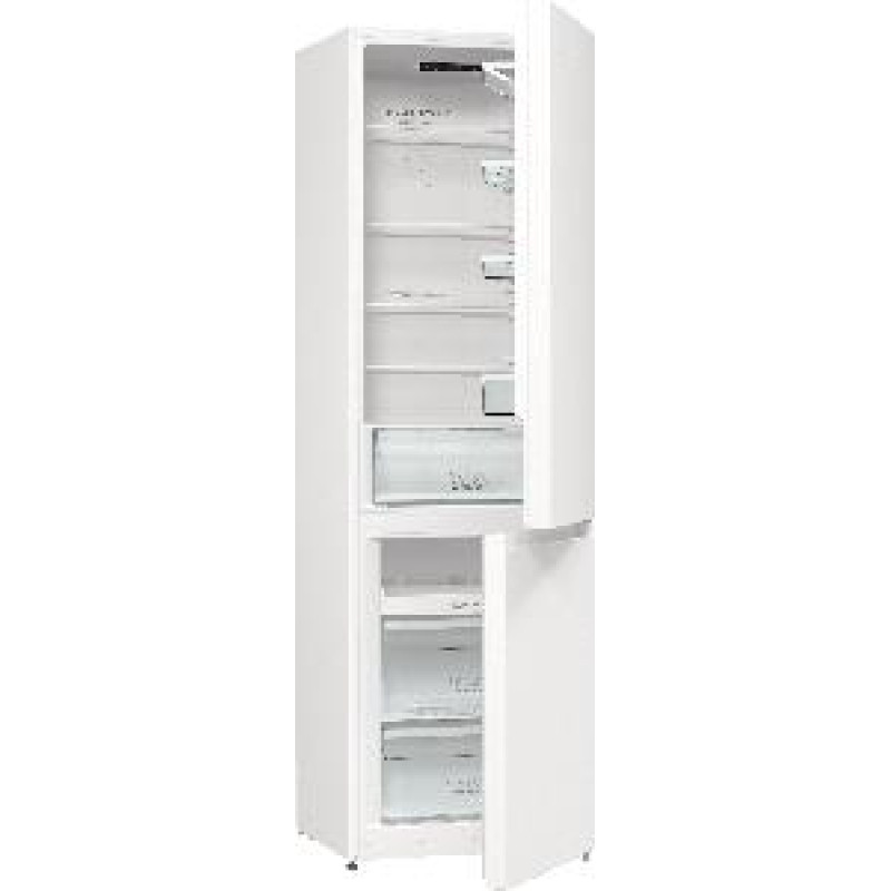 Bottom-freezer refrigerator Gorenje, 200x60x60cm, 2 doors, 235(96)L, A+, NoFrost+, FreshZone, internal LED display, white