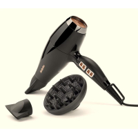 Babyliss Air Power Pro Hair Dryer, 2300W, 3 Modes, Diffuser, Ionization, Cool Shot, Ceramic, Black-Pink