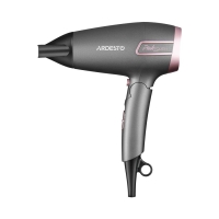 Hair Dryer ARDESTO Pink Touch, 2000W, 2 Speeds, 2 Temp. Modes, Folding Handle, Grey+Pink