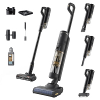 Philips Cordless Vacuum Cleaner Series 7000 AquaTrio, Wet Cleaning, Dust Container 0.42L, Up to 45min Runtime, PowerCyclone Aqua, Black