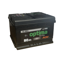 Automotive Battery Optima AGM 6СТ-80 12V 80Ah 800A
