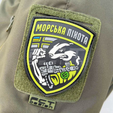 Шеврон/патч гумовий ПВХ Морська піхота / морпіх