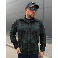 Tactical Military FCT Insulated Plaid Shirt Green (Item 22)