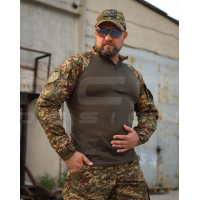 Combat shirt CoolPass khaki with elbow pads Predator pixel G-0822