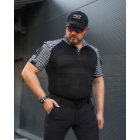 URBAN Combat Shirt Short Sleeve Plaid Blue