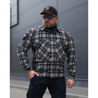 Tactical Military FCT Insulated Plaid Shirt Black (Size 6)