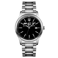 FCT DESIGN Model 023 Silver Black Wristwatch