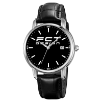FCT DESIGN Model 023 Leather Black Wristwatch