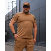 Combat Tactical T-Shirt with Pocket Zara Coyote