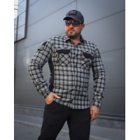 FCT Blackbeard Tactical Military Shirt, Gray-Green Plaid, Mid-Season (Item 11)