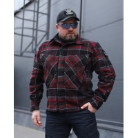 Tactical Military FCT Insulated Plaid Shirt Red (Item 7)