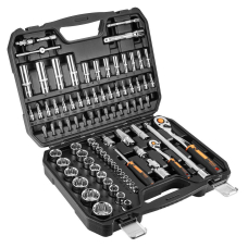 Набір інструментів Neo Tools, набір торцевих головок, 1/2", 1/4", CrV, кейс, 86шт
