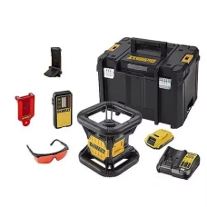 Нівелір лазерний ротаційний DeWALT XR Li-Ion 18В 1х2А·год до 450м ±0.1мм/м червоний промінь ЗП 4.5кг