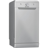 Dishwasher Indesit, 10 place settings, A+, 45cm, silver