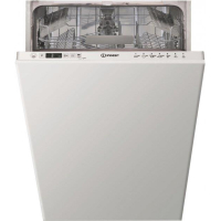 Indesit Built-in Dishwasher, 10 Place Settings, A+, 45cm, Display, White